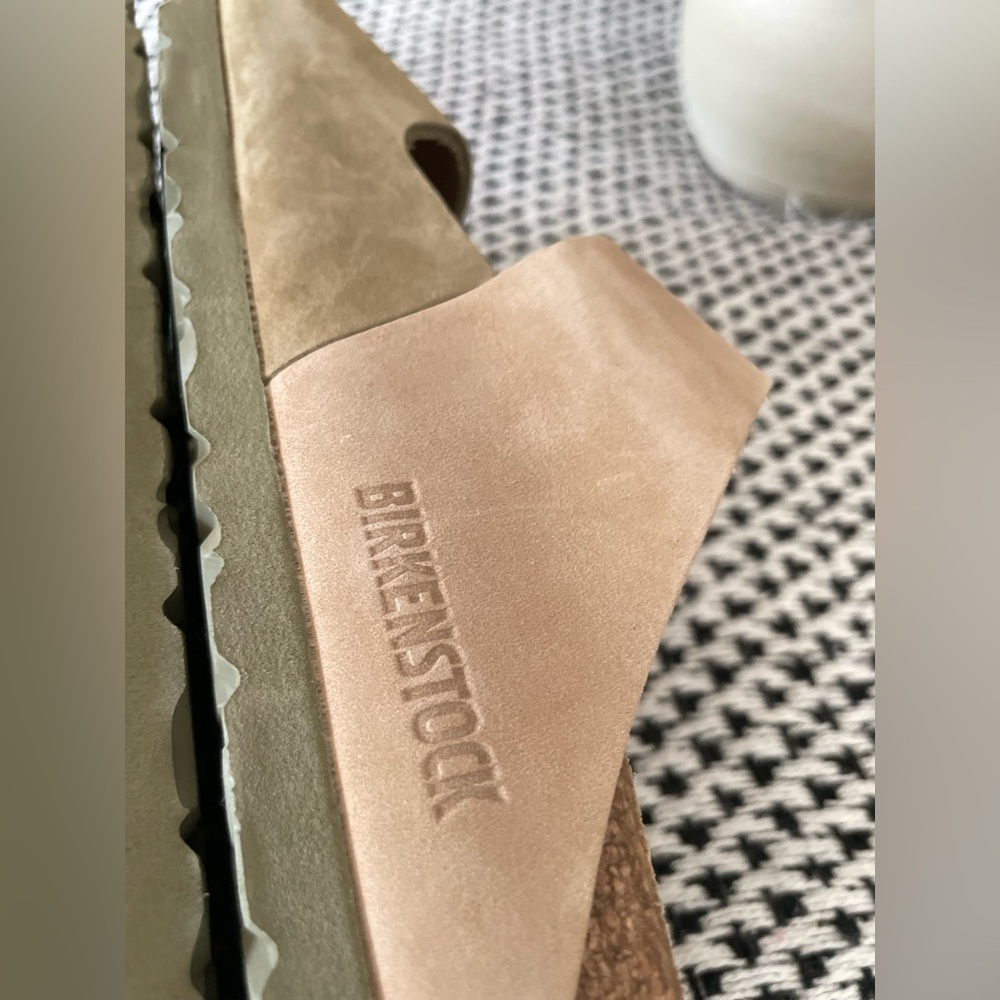 Free People Birkenstock Arizona Sandals Split Leather Color Block 40 RARE - Picture 13 of 14